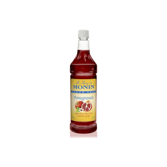 Monin Sugar Free Pomegranate Syrup 1L Plastic Bottle