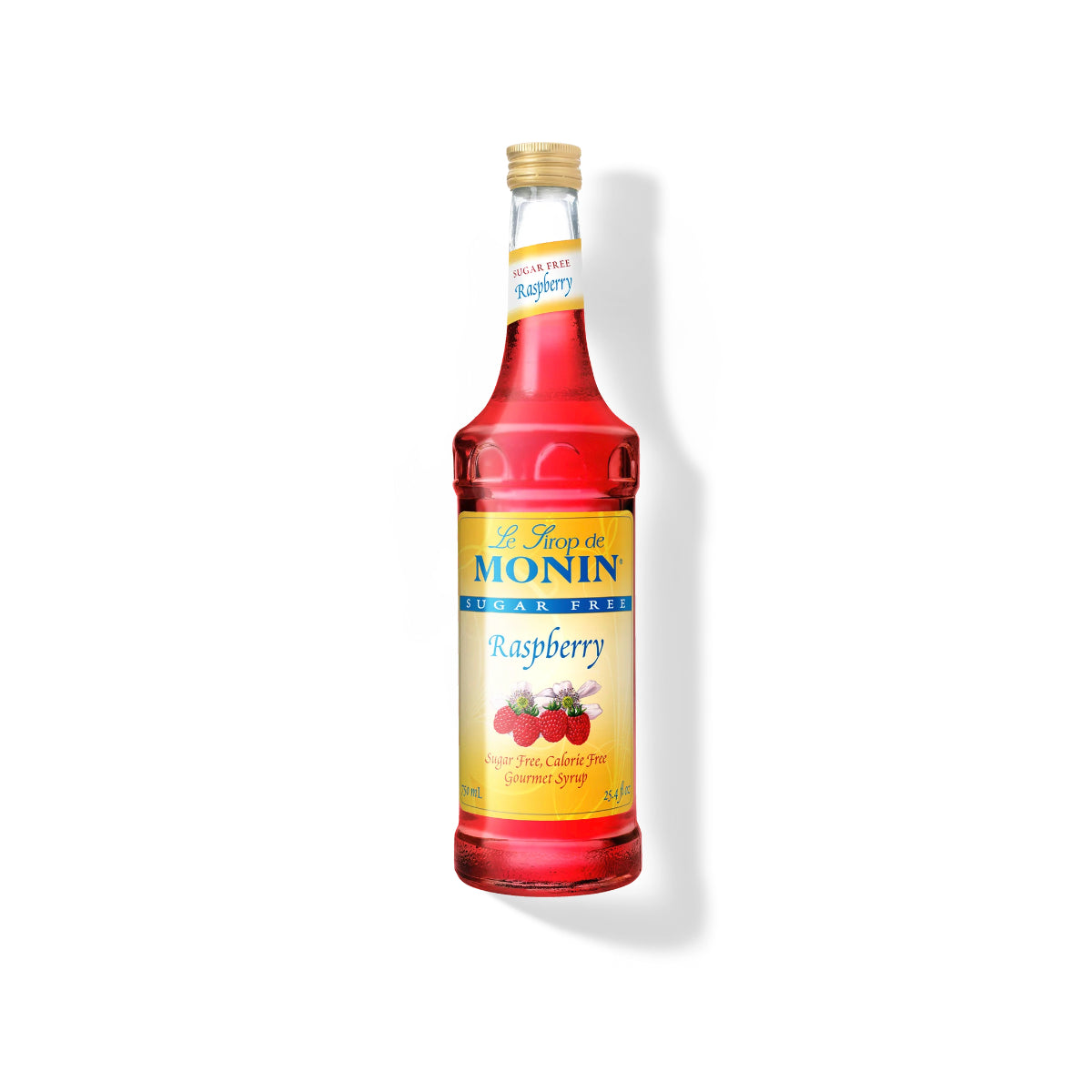 Monin Sugar Free Raspberry Syrup 750ml Glass Bottle