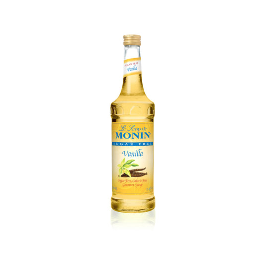 Monin Sugar Free Vanilla Syrup 750ml Glass Bottle