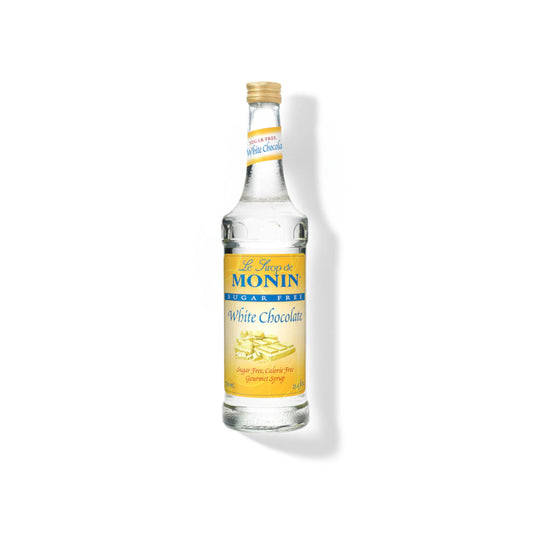 Monin Sugar Free White Chocolate Syrup 750ML Glass Bottle