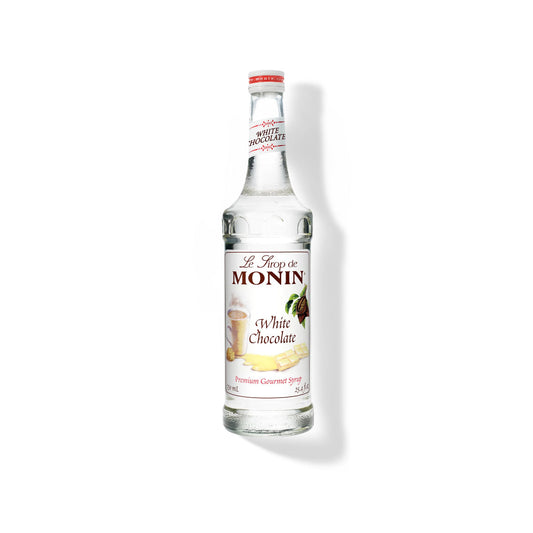 Monin White Chocolate Syrup 750ml Glass Bottle