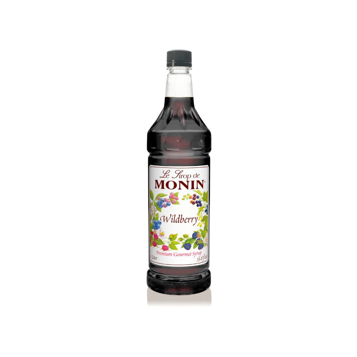 Monin Wildberry Syrup 1L Plastic Bottle