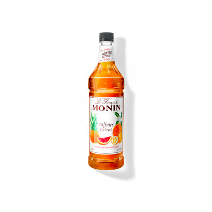 Monin Winter Citrus Syrup 1L Plastic Bottle (Pack of 4)