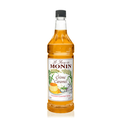 Monin Creme Caramel Syrup 1L Plastic Bottle