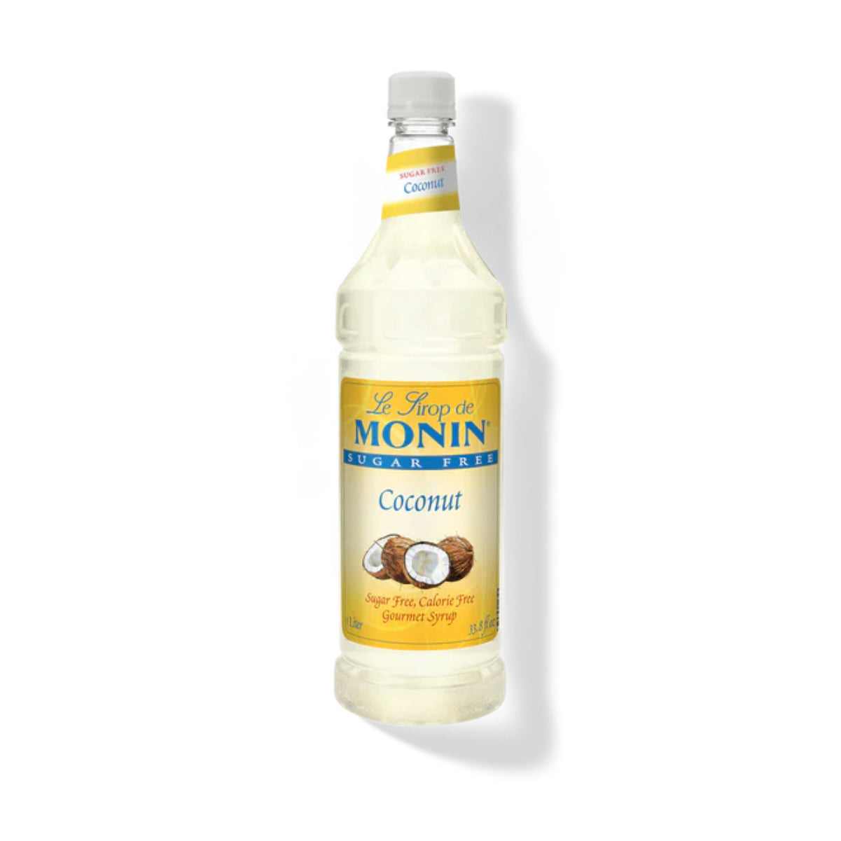 Monin Sugar Free Coconut Syrup 1L Plastic Bottle