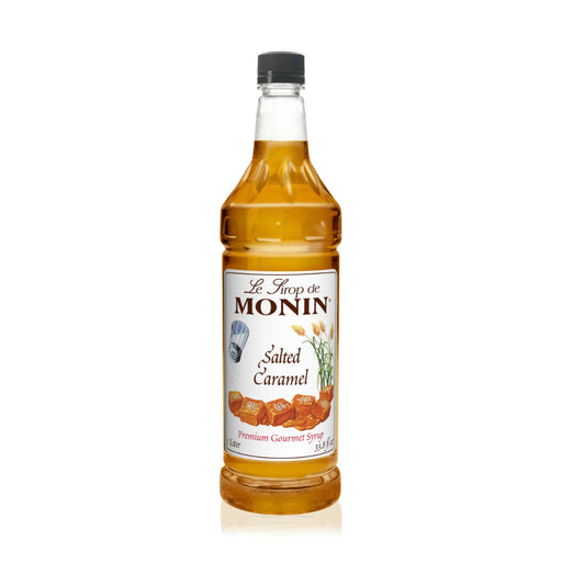 Monin Salted Caramel Syrup 1L Plastic Bottle