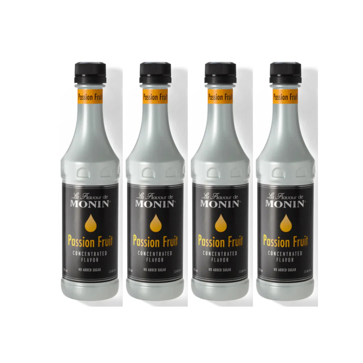 Monin Passion Fruit Concentrated flavour 375ml Plastic Bottle (Pack of 4)
