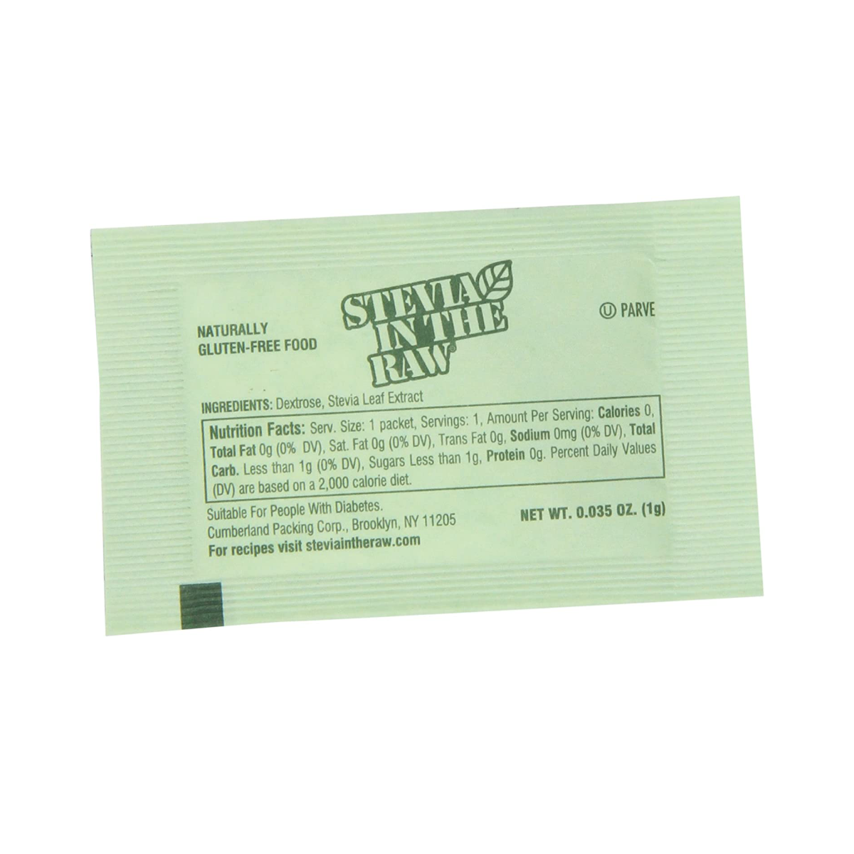 Stevia in the Raw Natural Sweetener (Pack of 1000)